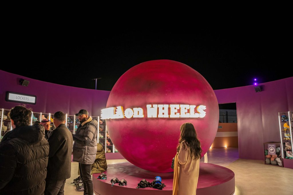 Guests at the AlUla on Wheels event