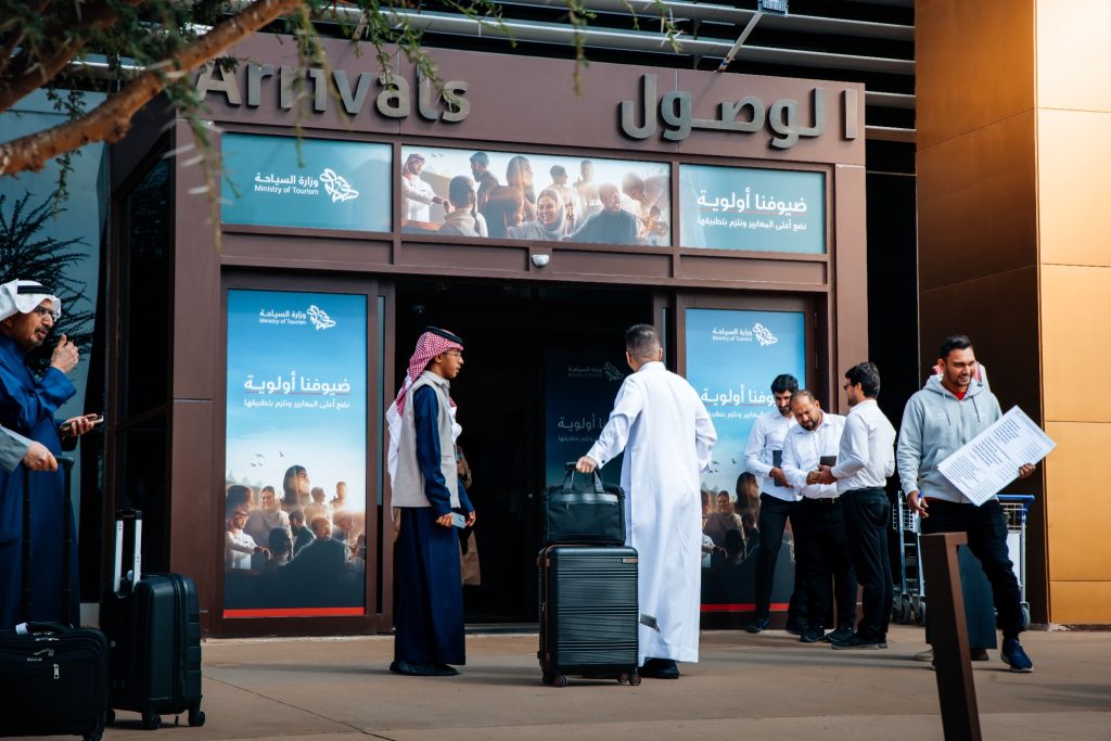 The BAN team welcoming guests at the airport arrivals hall